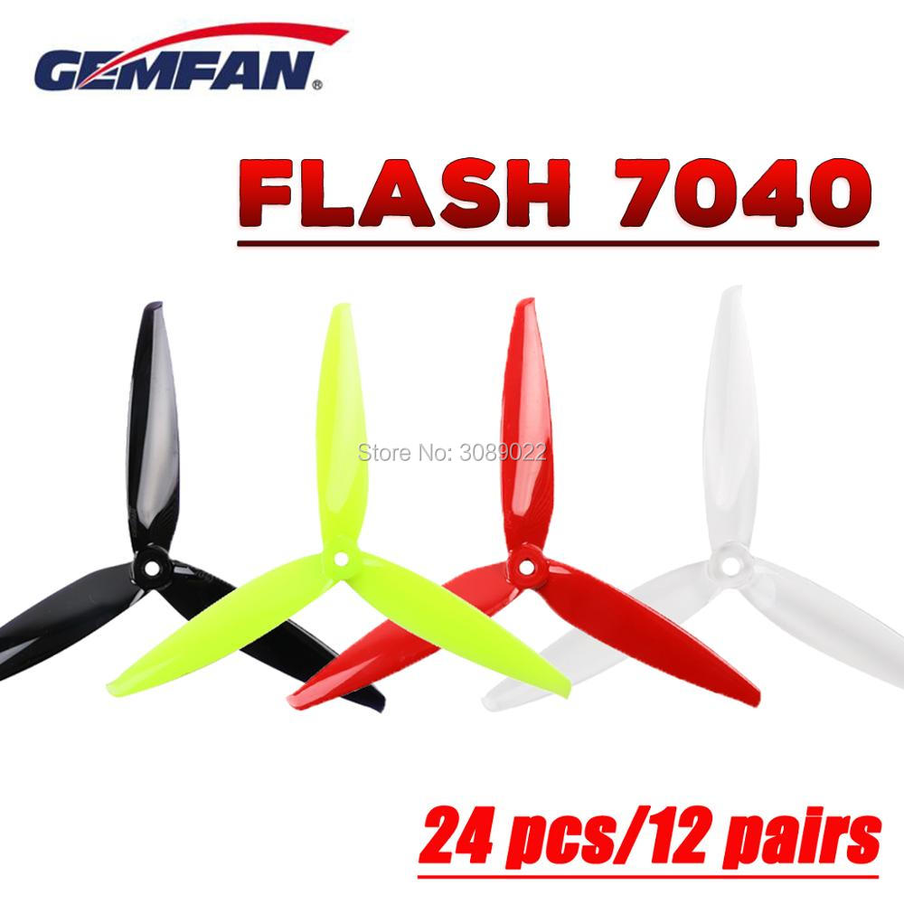 Rc Helicopter Blade - 24 PCS/12 Pairs Gemfan Flash 7040
